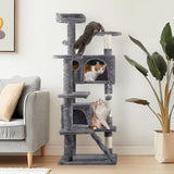 ZNTS 53 inch Multi-Level Cat Tree Cat Condo with Scratching Posts Kittens Activity Tower Pet Play House 17460876