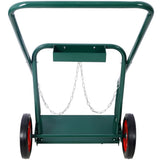 440lbs capacity Cylinder Cart,WELDING CYLINDER HAND TRUCK,Large Dual Oxygen Tank Cart Dolly With W465P175696