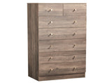Grey linen particleboard with melamine veneer, 66*40*131cm, 52 drawer cabinet, matte gold handles 29836345