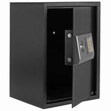 ZNTS E50EA Home Business Security Keypad Lock Electronic Digital Steel Safe Black Box & Silver Gray 64761523