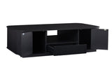 46.5"modern luxury oval coffee table with drawers and storage compartments, curved contour design, W1162P339119