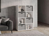Brookhaven Cube Bookcase with 6 Storage Shelves, Modern Freestanding Bookshelf for Living Room and B128P611050