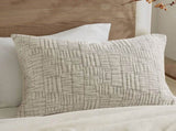 3 Piece Oversized Cotton Matelasse Comforter Set-Full/Queen B035P280375
