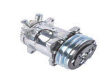 A/C Compressor with Clutch w/2-Groove Pulley Replacement for Sanden 508 Style V-Belt HC5003C 77190859
