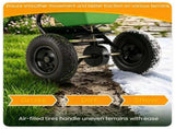 Green Heavy-Duty Walk-Behind Broadcast Lawn Spreader, 66 Lbs Capacity Adjustable Flow Control, 97247340