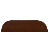 Retro Curved Wood Console Table, 52 inch Circular Half Moon Sofa Table with Open Shelf and 2 W1202P248850