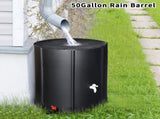 50 Gallon Folding Rain Barrel Water Collector Black 46386825
