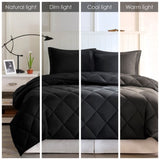 King 3M Scotchgard Diamond Quilting Reversible Down Alternative Comforter Set B03595038