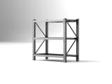 3-Tier Industrial Shelving Rack - 63in, Heavy Duty Steel Shelving Unit Adjustable, 67" W*19.7" W1831P245637