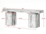 63 Inch Wooden Entryway Table, Console Table Foyer Stand 52110636