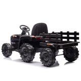 ZNTS Ride on Tractor2.0 with Trailer,24V Battery Powered Electric Tractor Toy, 200w*2motor W1396P193860