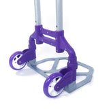 ZNTS Portable Aluminium Cart Folding Dolly Push Truck Hand Collapsible Trolley Luggage Purple 09846099