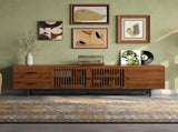 78" TV Stand for TVs Up to 85", TV Console for Living Room, Media Console with Two Drawers, N710P510680P