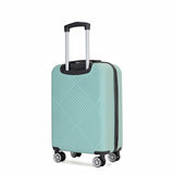4-piece ABS lightweight suitcase, 14 inch makeup box, aircraft wheels LIGHT BLUE W284P149255