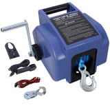 12v Trailer Winch,Reversible Electric Winch, for Boats up to 6000 lbs.,with synthetic rope,with W465P240625