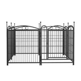 ZNTS Dog Playpen Indoor 32 inch 8 Panels Metal Dog Pen Pet Dog Fence Outdoor Exercise Pen with Doors, 41076390