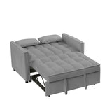 NEW Grey Velvet Loveseat Sofa Bed W588P261317