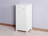 White Bathroom Storage Cabinet, Freestanding Cabinet with Drawers W40914884