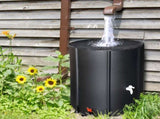 132 Gallon Folding Rain Barrel Water Collector Black 97678622