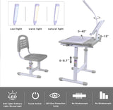 Desk for Kids Desk and Chair Set Kids Art Desk Drafting Table Desk Set with Adjustable Height, 80132099