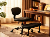 Cross Legged Meditation Office Chair with 360&deg Rotatable Footrest, Height Adjustable Ergonomic 38555068