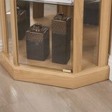 Corner Lighted Curio Cabinet Corner Glass Cabinet Lighted Curio Cabinet Corner Display Case for W2275P194427