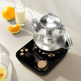 Compact Tea Maker Electric Glass KettleDual Methods of Steaming and Brewing with Temperature and 83847908