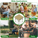 Folding Camping Table, Portable Upgraded Carbon Steel Table with Heavy Duty Carrying Bag, 41788191