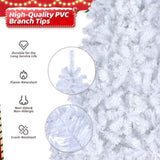 ZNTS 8ft White 670 Lights Warm Color 8 Modes 2008 Branch Christmas Tree White 97518293