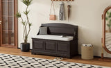 TREXM Shoe Bench, Retro Shoe Bench with Safe Soft-Close Devices, Chest with Hidden N715P198568L