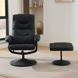 015-Recliner Chair with Ottoman - 360&deg Swivel Massage Lounge Chair with 5-Point Vibration & Heated W2636P262445