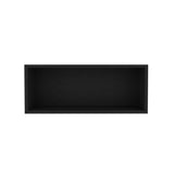 ZNTS Wall Cabinet 12" H, 1 Spacious Shelf, Black B097P250900