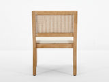 Farmhouse Rattan Dining Chairs Set of 2, Mid Century Modern Kitchen & Dining Room Chairs, Cane W1143P483566