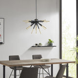 3-Light Spiked Chandelier B03596559