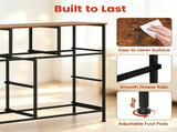 7-Drawer Fabric Dresser Storage Tower, Wide Chest Organizer with 2-Size Drawers, Sturdy Metal Frame 90841612