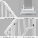 Handrails for Outdoor Steps, Iron Handrail Fits 1 Step, Transitional Handrail with Installation Kit, 39166207