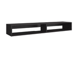 Eco 59" Floating Tv Stand with Two Rectangular Shelves Black Wengue B200P286947