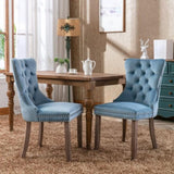 ZNTS Modern, High-end Tufted Solid Wood Contemporary Velvet Upholstered Dining Chair with Wood Legs 56927965