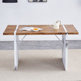 Natural Wood Grain MDF Dining Table - 55"x31.5" Stable Design.Suitable For Various Modern Home Decor W2920P232766