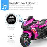 12V Kids Ride on Motorcycle, Electric Kids Motorcycle, Battery Powered Motorcycle for 3-4Years Old, W3380P310000