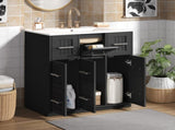 30inch Bathroom Vanity with Undermount Sink and Drawers, Painted Surface, Soft-Close Doors, Bathroom N710P331580B