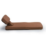 Multi-functional Foldable Sofa with Adjustable Angles and Pillow, Dark Brown W2181P293644