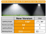 Solar Powered Outdoor Spotlight 32 High LED 800LM Output, Day Night Auto Switch 3 18528122