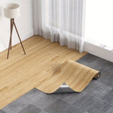 ZNTS 3D Retro Laminate Vinyl Flooring Roll, Peel and Stick Linoleum Wood Grain, Vinyl Plank Floor Tiles, 97414543