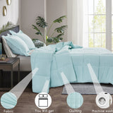 3 Piece Pre Washed Down Alternative Comforter Set with 2 Shams 98891344
