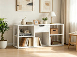 Cube Bookcase with Storage Drawer, Engineered Wood Open Cubby Organizer, 330 LBS Total Capacity 81842129