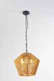 Boho Hemp Rope Pendant Light, Handcrafted Farmhouse Hanging Light Fixture for Kitchen Island, Dining W1340P251924