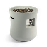 Outdoor Propane Fire Pit Table,Compact Streamlined modern 20-inch,Round Graphite Base with W3016P233624