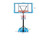PVC Transparent Board Basket Frame Adjustable 115-135cm Poolside 91594424