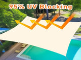 16'X16' Cream HDPE sunshade sail 27243622